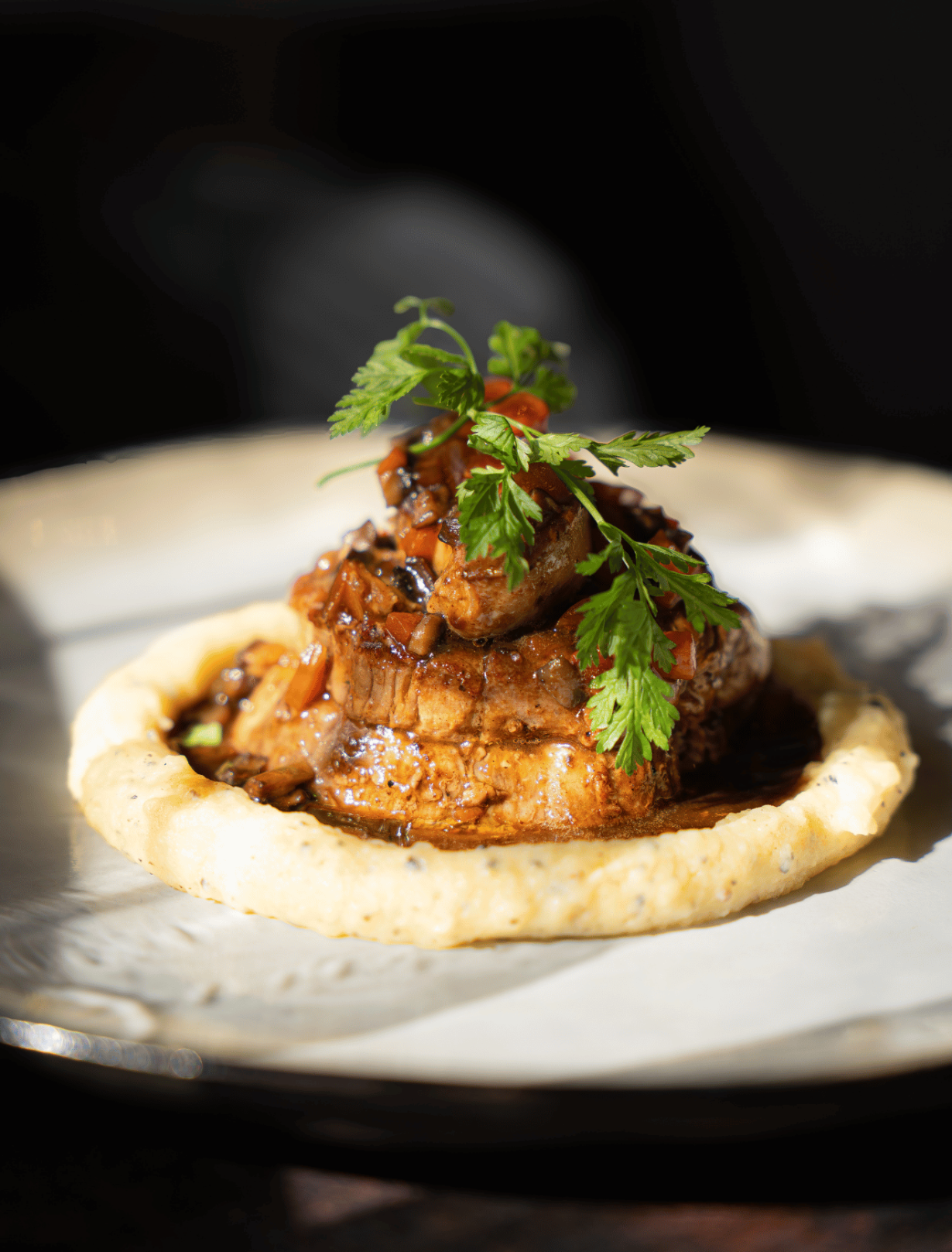 plat de saison au millesime restaurant à penmarch